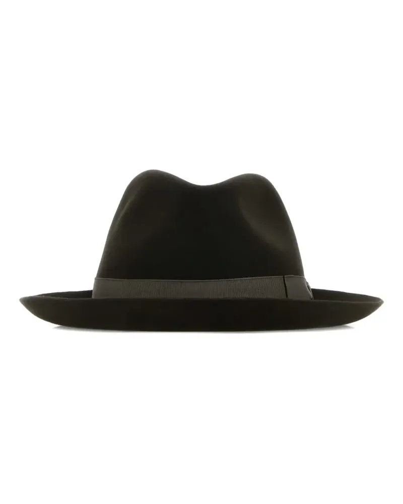 Borsalino Hut mit Zierband - Grün Grün