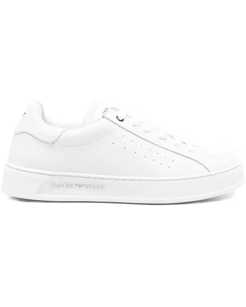 Emporio Armani Sneakers mit Logo - Weiß Weiß