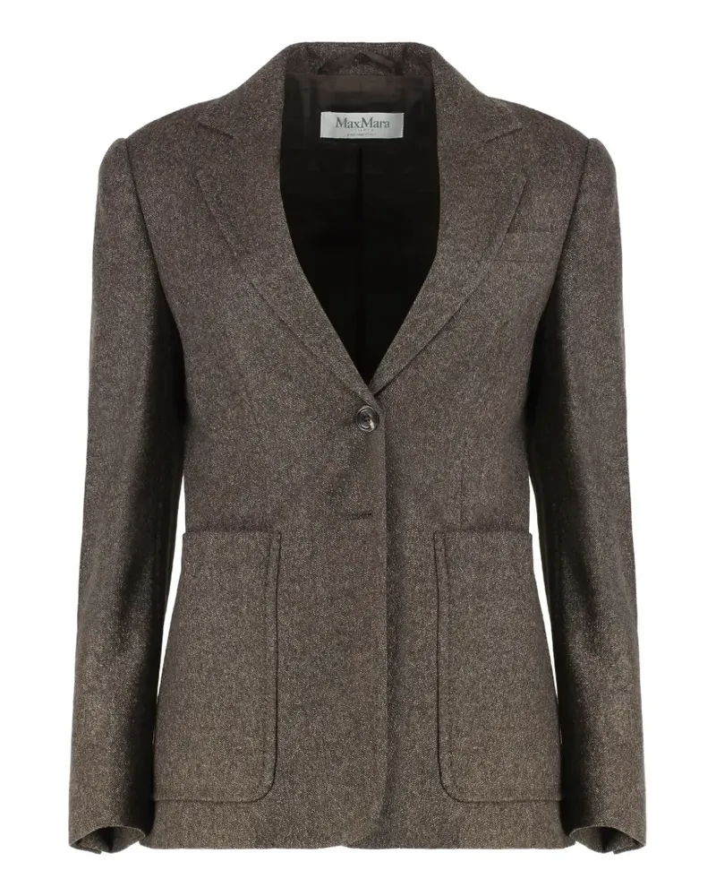 Max Mara Jacke mit aufgesetzten Taschen - Braun Braun