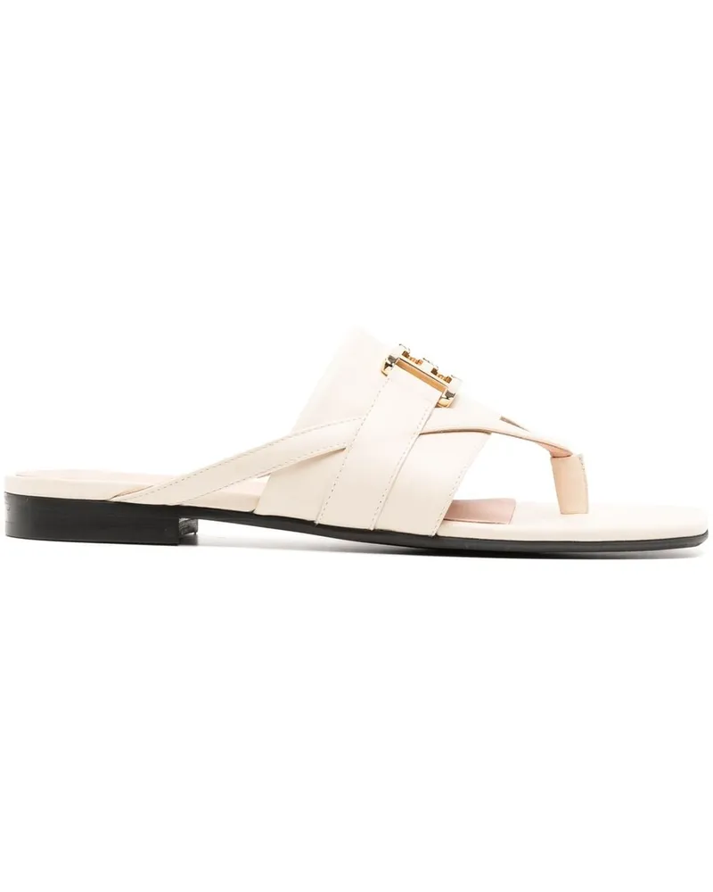 Bally Flache Elia Sandalen - Weiß Weiß