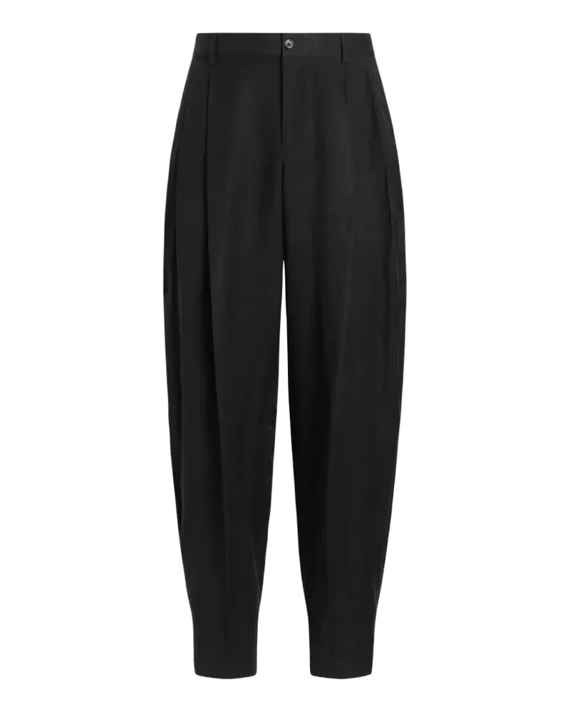 Dolce & Gabbana Hose aus Leinen - Schwarz Schwarz