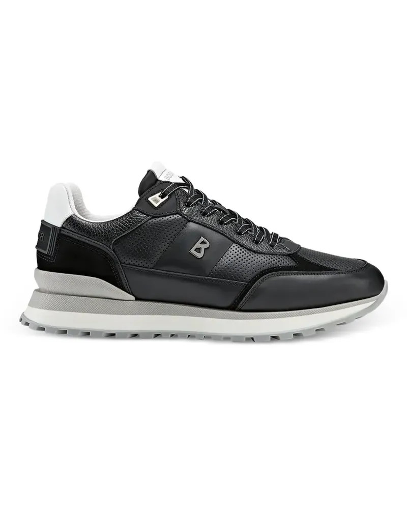 Bogner Newport Sneakers mit perforiertem Logo - Schwarz Schwarz