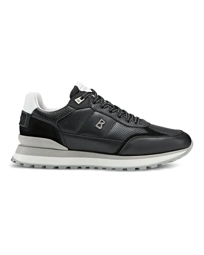 Bogner Newport Sneakers mit perforiertem Logo - Schwarz Schwarz