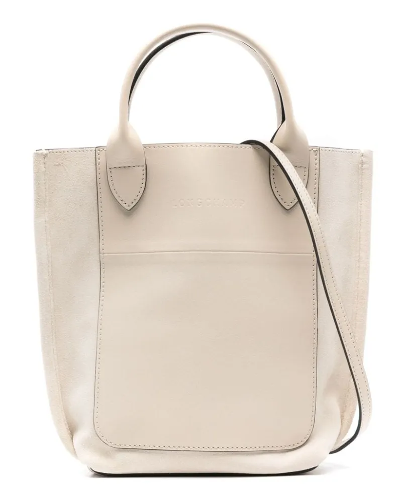 Longchamp XS Cabas Handtasche aus Wildleder - Nude Nude