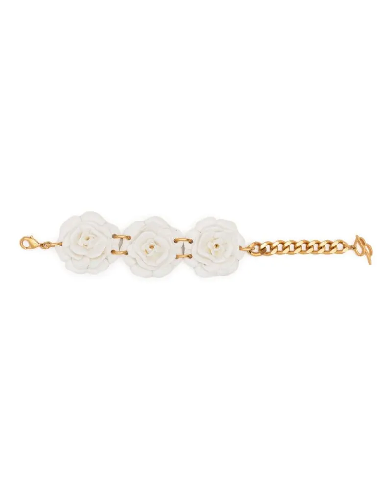 Blumarine Kettenarmband mit Blumen Gold