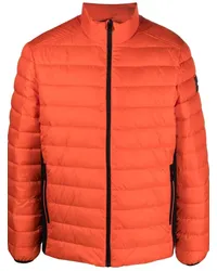 Calvin Klein Gefütterte Jacke mit Logo-Patch Orange