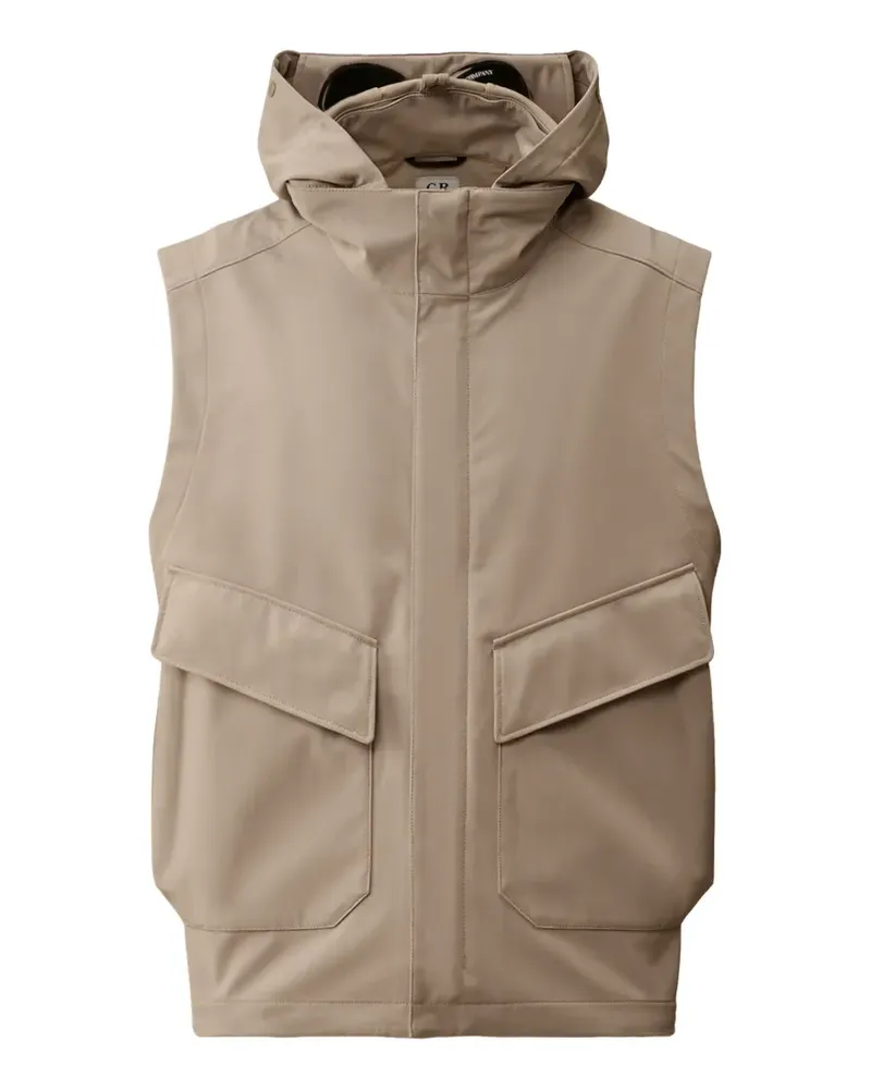 C.P. Company hooded pocket waistcoat - Nude Nude