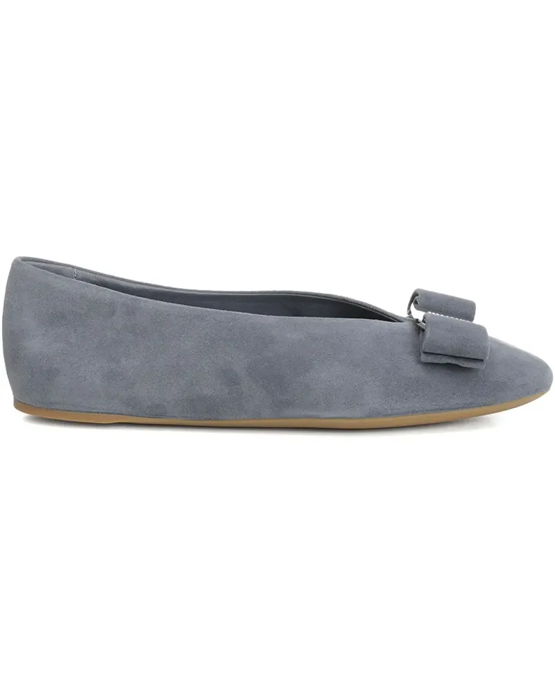 Ferragamo Ballerinas mit Schleife - Blau Blau