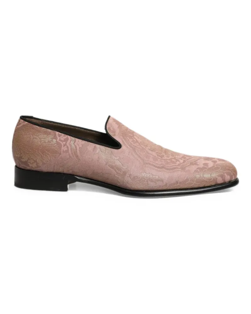 Dolce & Gabbana brocade slip-on loafers - Rosa Rosa