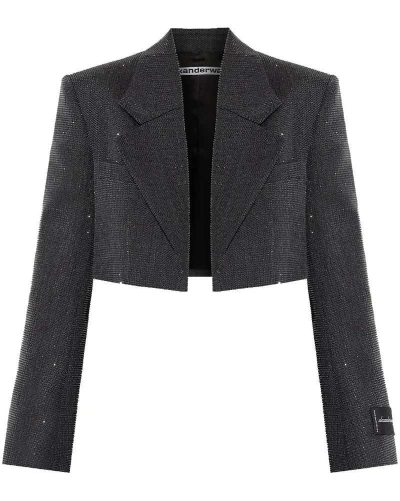 Alexander Wang Cropped-Blazer aus Wolle - Grau Grau