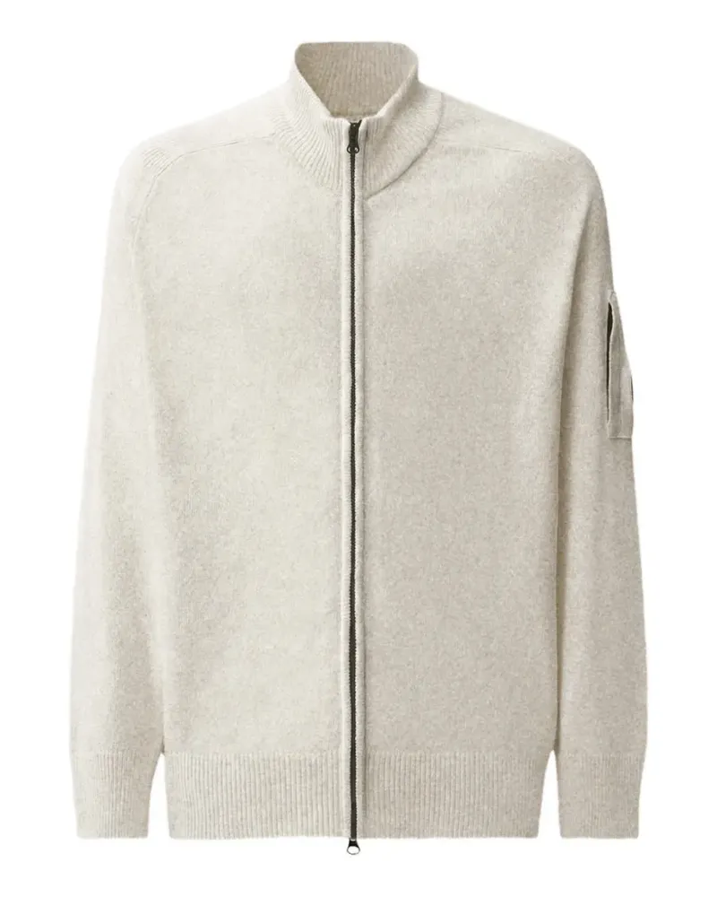 C.P. Company Lens Pullover aus Lammwolle - Nude Nude
