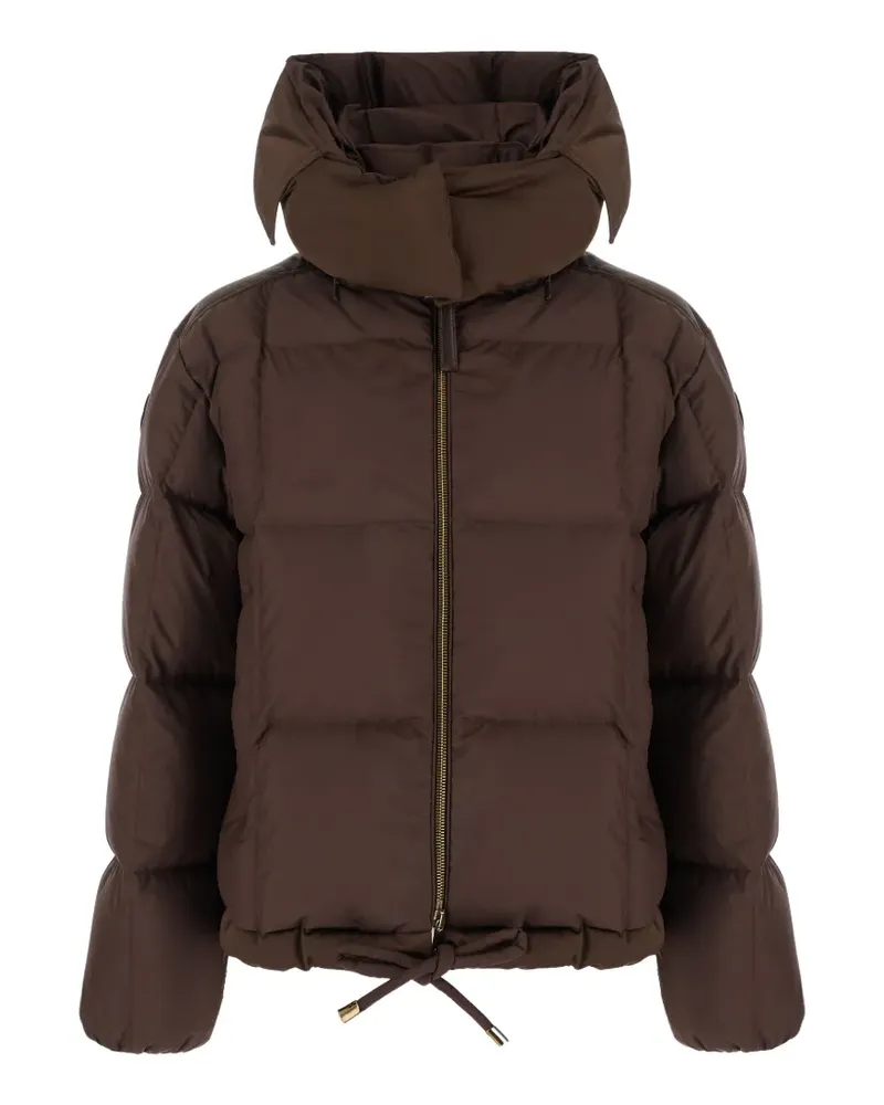 Moncler Legerete Daunenjacke mit eckiger Steppung - Braun Braun