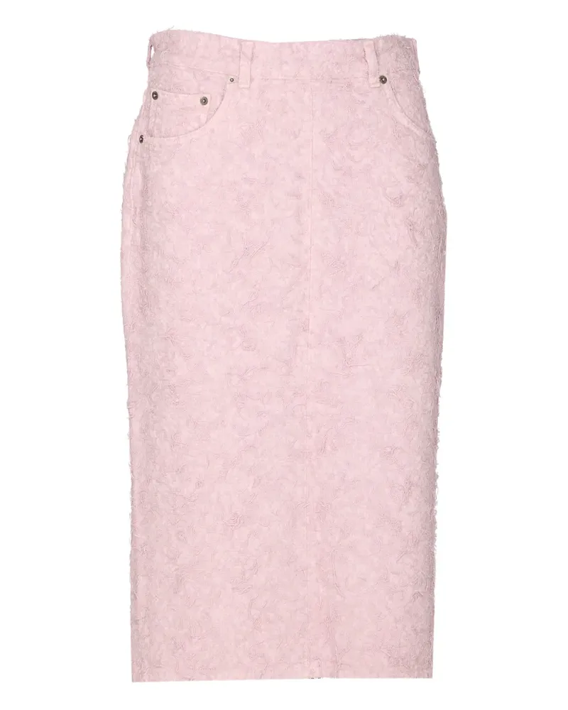 Haikure Jeans-Midirock aus Spitze - Rosa Rosa