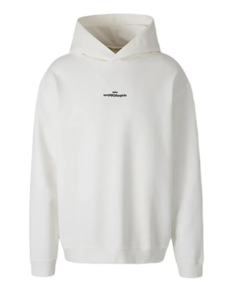 Maison Margiela Hoodie mit Logo-Stickerei - Weiß Weiß
