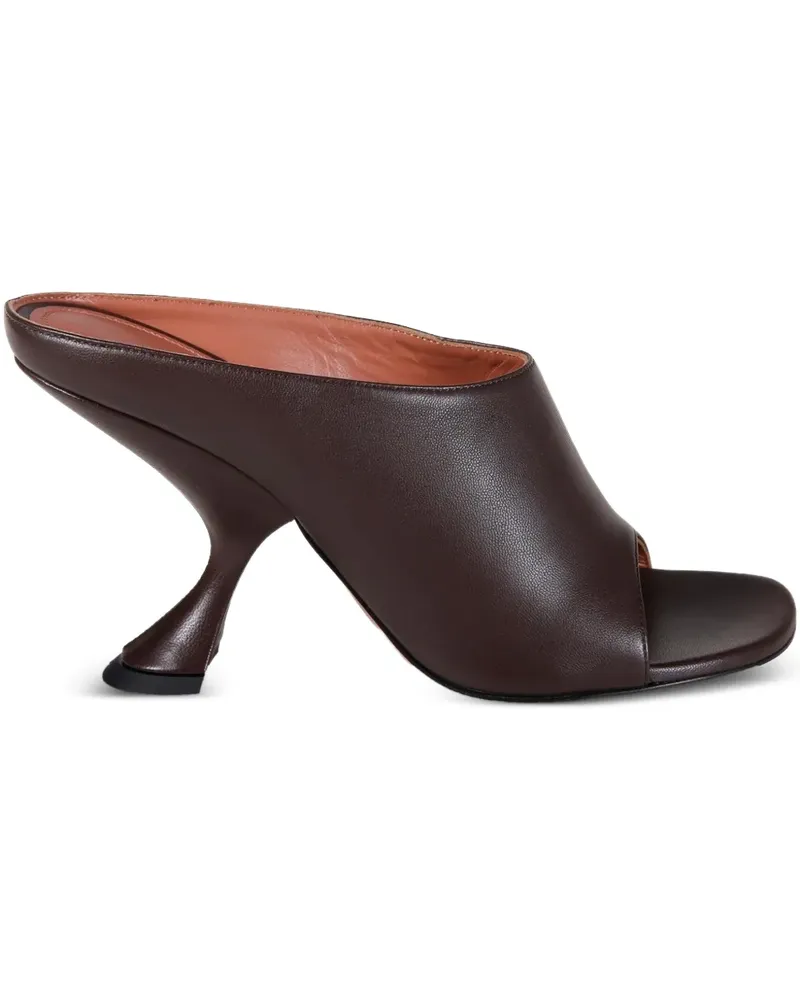 Amina Muaddi Uma open-toe sandals - Braun Braun