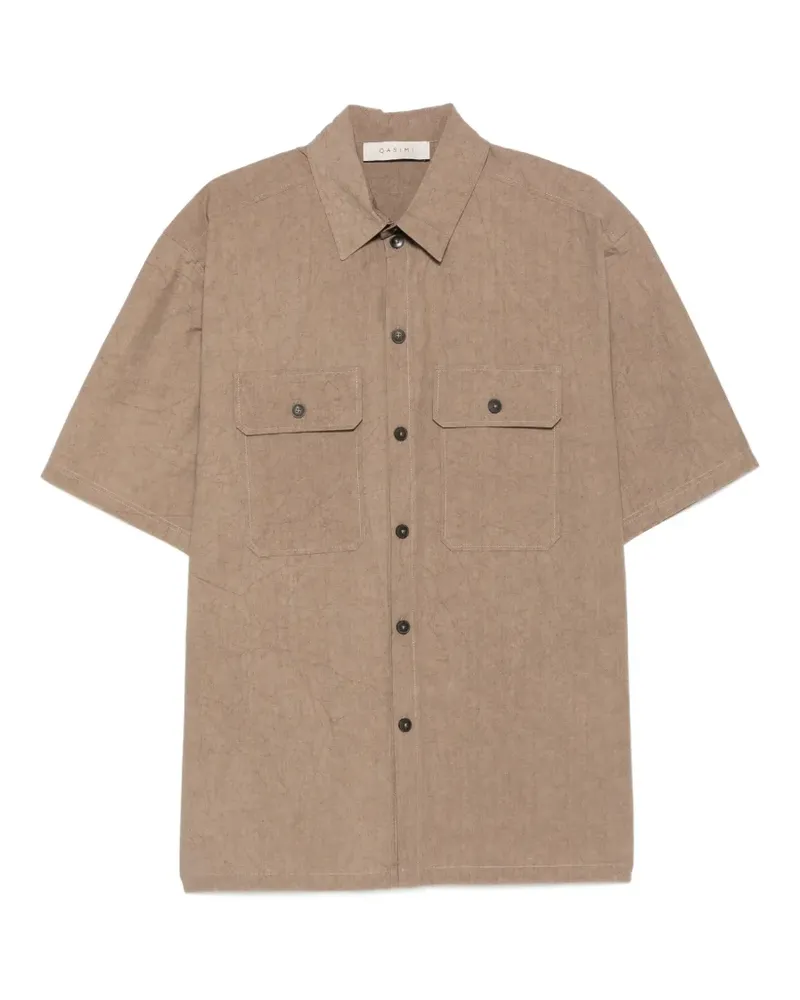 QASIMI Hemd mit aufgesetzter Tasche - Nude Nude