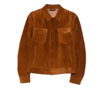 Jacke aus Wildleder - Braun