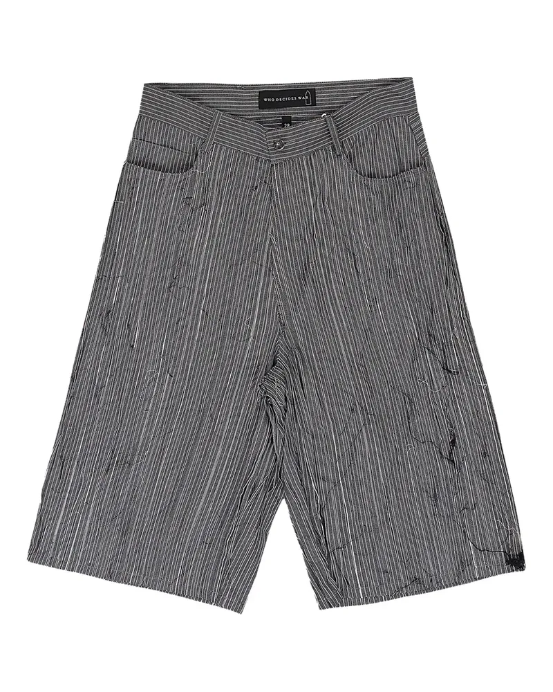 WHO DECIDES WAR Shorts mit sichtbaren Nähten - Grau Grau