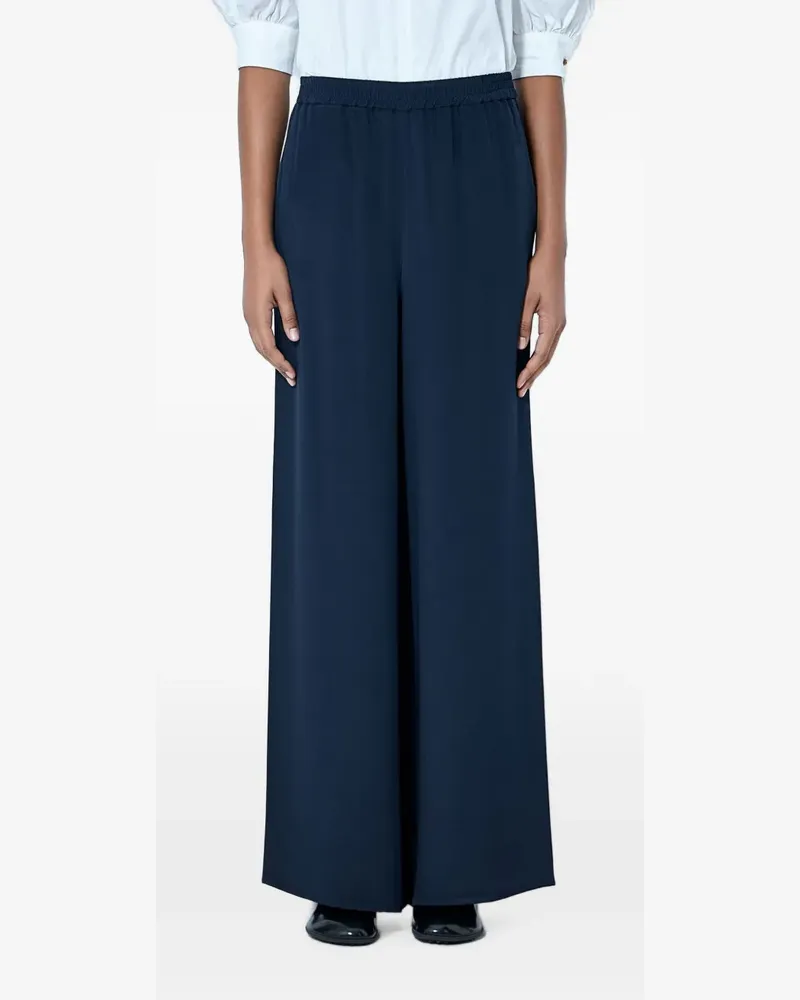 Max Mara elasticated wide-leg trousers - Blau Blau