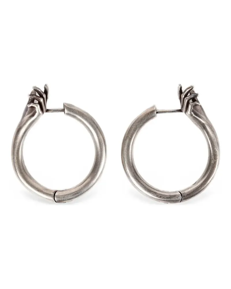 Ann Demeulemeester Cajsa Creolen mit Handmotiv - Silber Silber