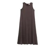 Midi-Etuikleid in A-Linie - Braun