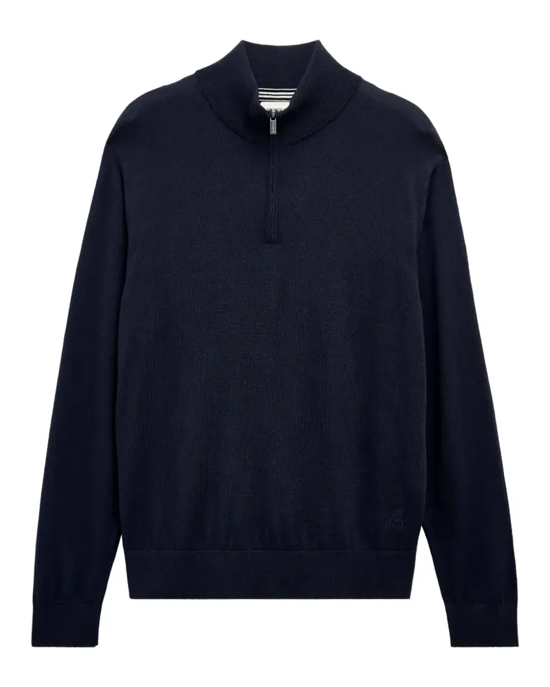 Pringle of Scotland quarter-zip merino wool sweater - Blau Blau