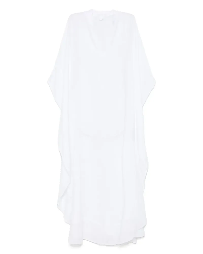 120% Lino Line Maxikleid - Weiß Weiß