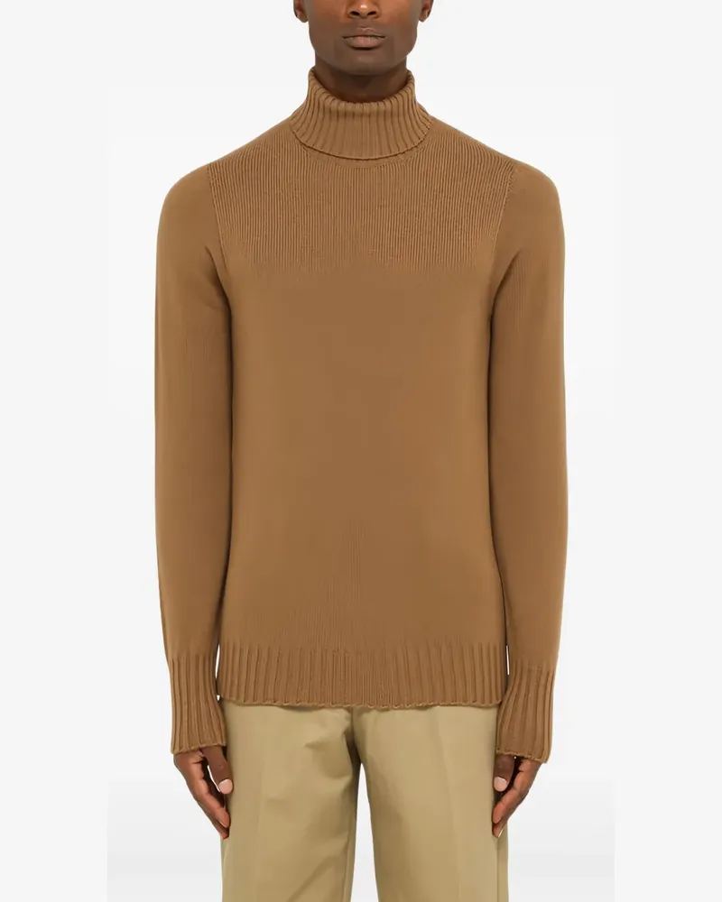 Drumohr  Pullover mit Rollkragen - Braun Braun