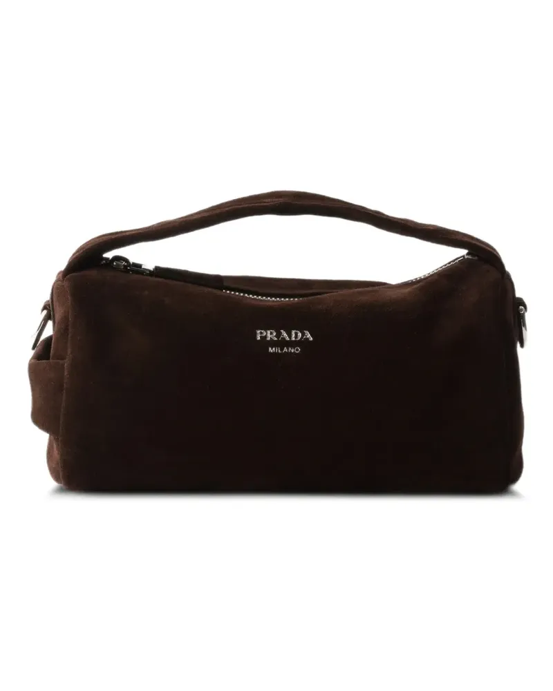 Prada Schultertasche aus Wildleder - Braun Braun