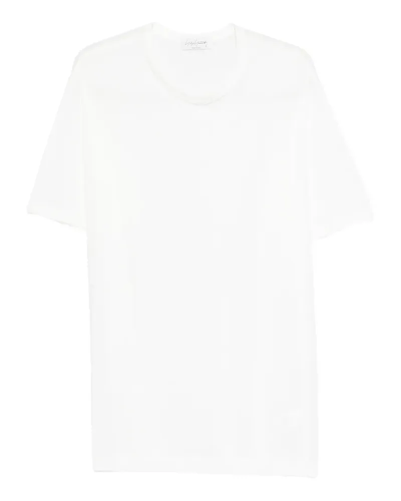 Yohji Yamamoto Klassisches T-Shirt - Weiß Weiß