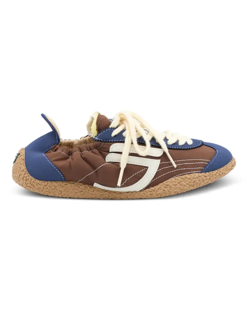 Puraai Sneakers mit Kontrasteinsätzen - Braun Braun