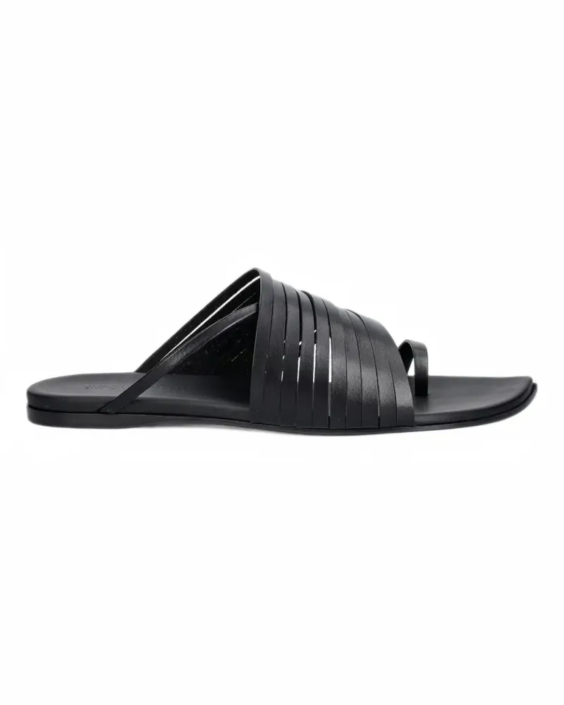 Emporio Armani multi-strap leather sandals - Schwarz Schwarz