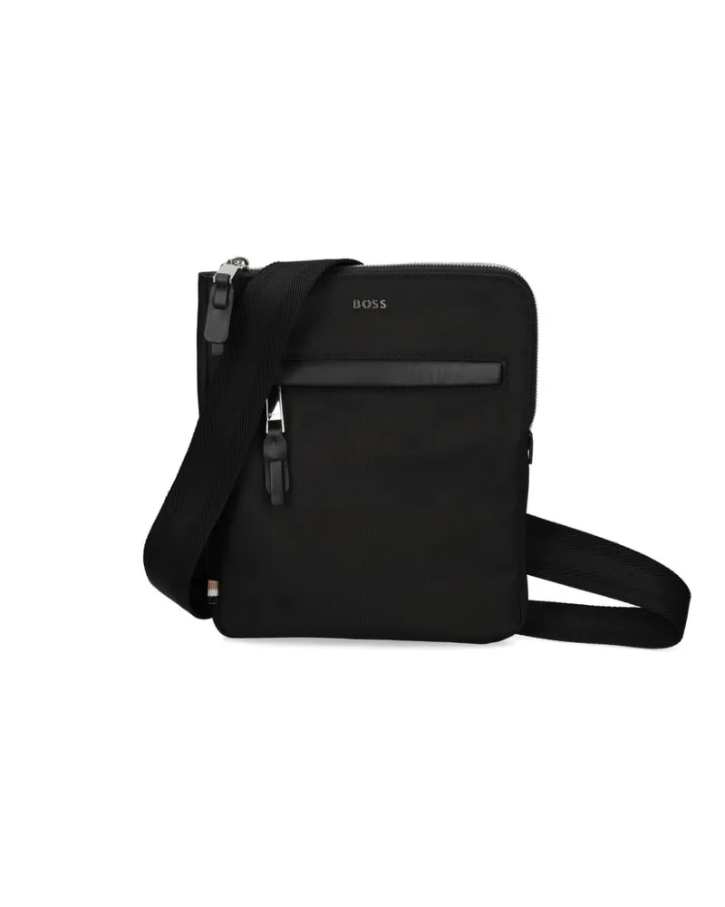 HUGO BOSS Kuriertasche mit Logo - Schwarz Schwarz