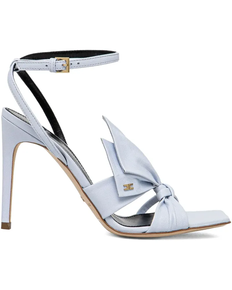 Elisabetta Franchi Stiletto-Sandalen mit geknoteter Schleife - Blau Blau