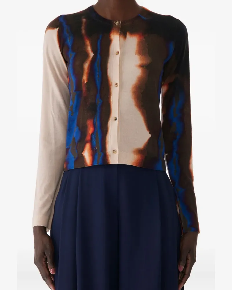 Jason Wu Diffused Ombre Stripe Wollcardigan - Braun Braun