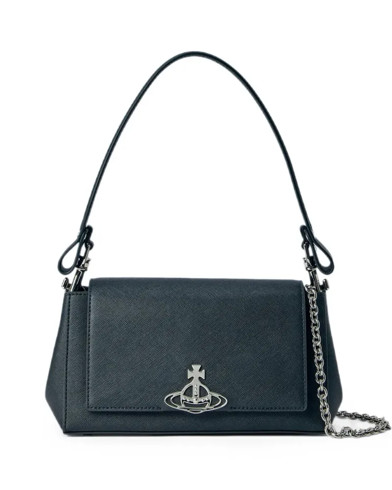 Vivienne Westwood Hazel Orb-plaque chain-strap shoulder bag - Schwarz Schwarz