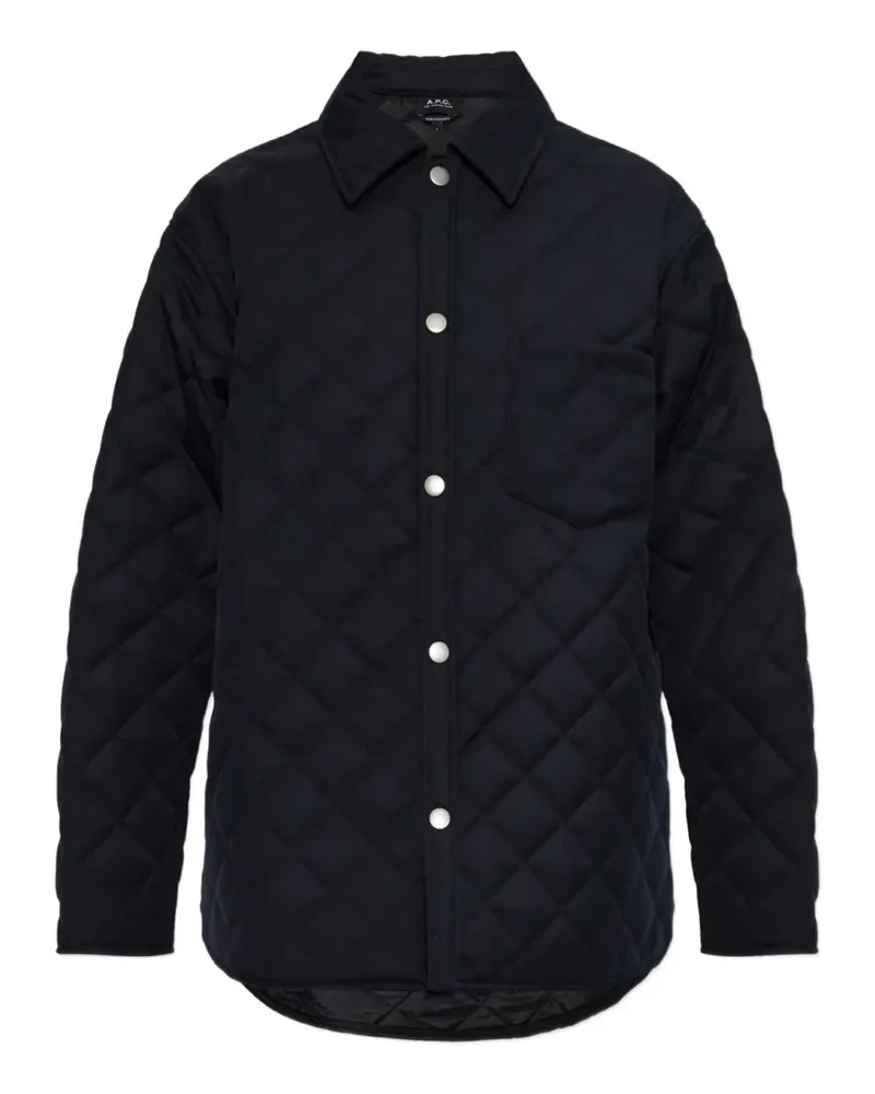 A.P.C. Georges quilted jacket - Blau Blau