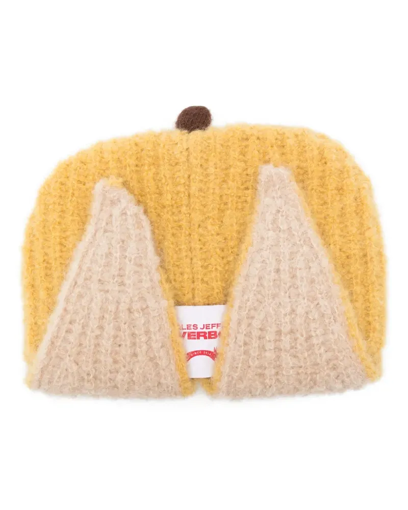 Charles Jeffrey Loverboy Chunky Banana beanie - Gelb Gelb