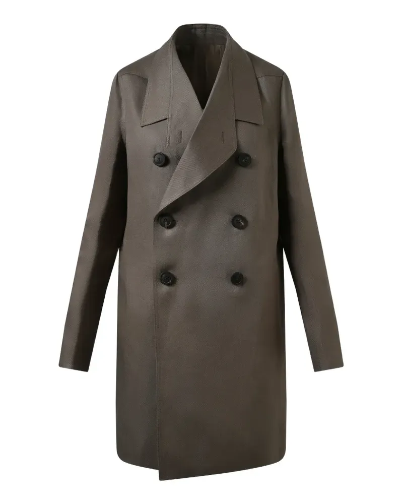 Rick Owens Officer double-breasted coat - Braun Braun