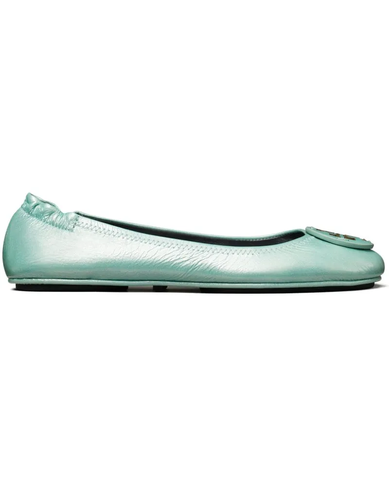 Tory Burch Minnie Ballerinas Blau