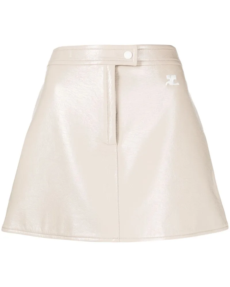 Courrèges Midirock mit Logo-Applikation - Nude Nude