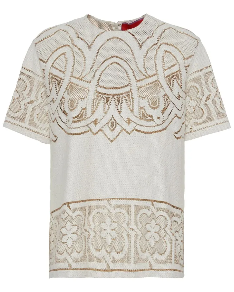 La DoubleJ T-Shirt mit Stickerei - Nude Nude