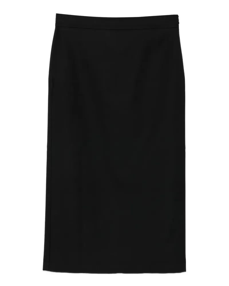 Moschino Gerader Rock mit Futter - Schwarz Schwarz