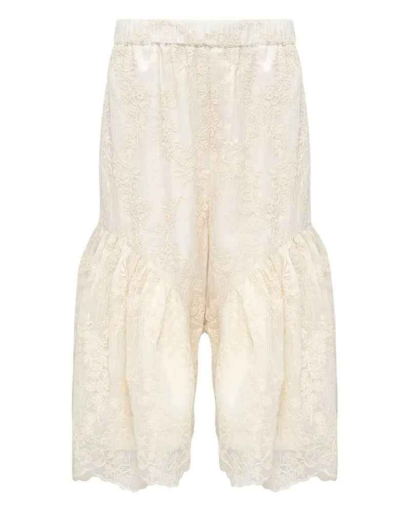 Renli Su knitted trousers - Nude Nude