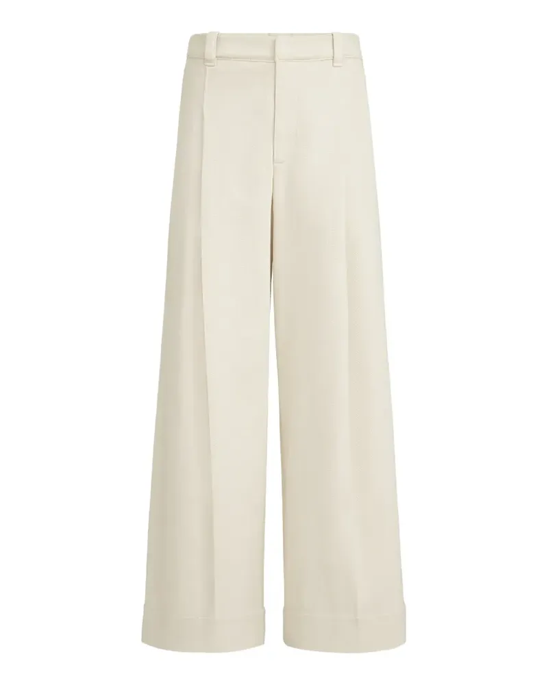 Brunello Cucinelli pleated trousers with monili - Nude Nude