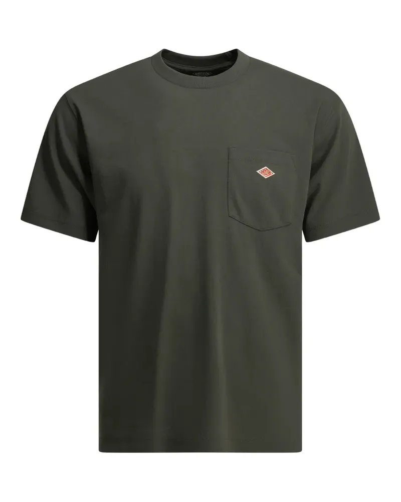 Danton logo-patch pocket T-shirt - Grau Grau