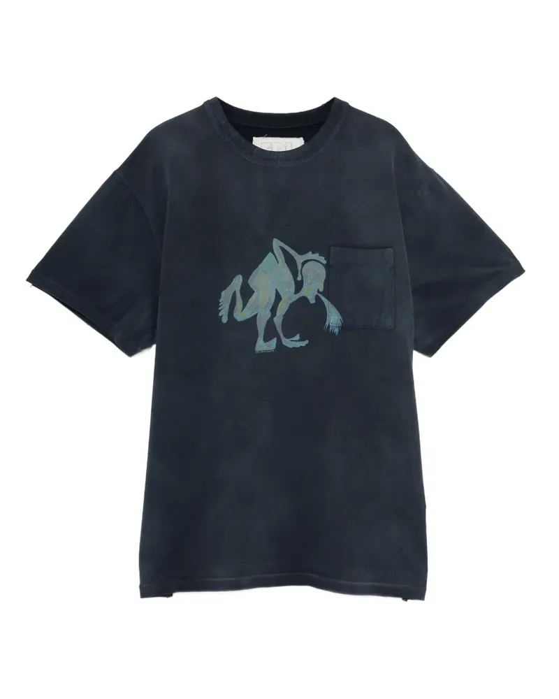 ERL Puke pocket T-shirt - Grau Grau