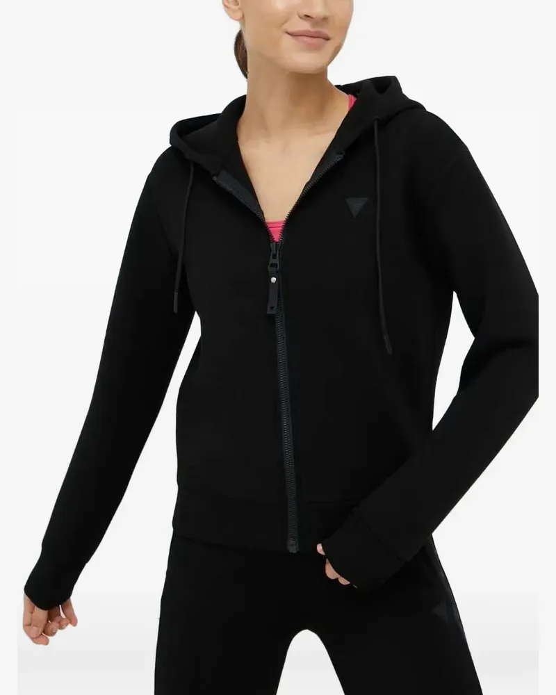 Guess Hoodie mit Logo - Schwarz Schwarz