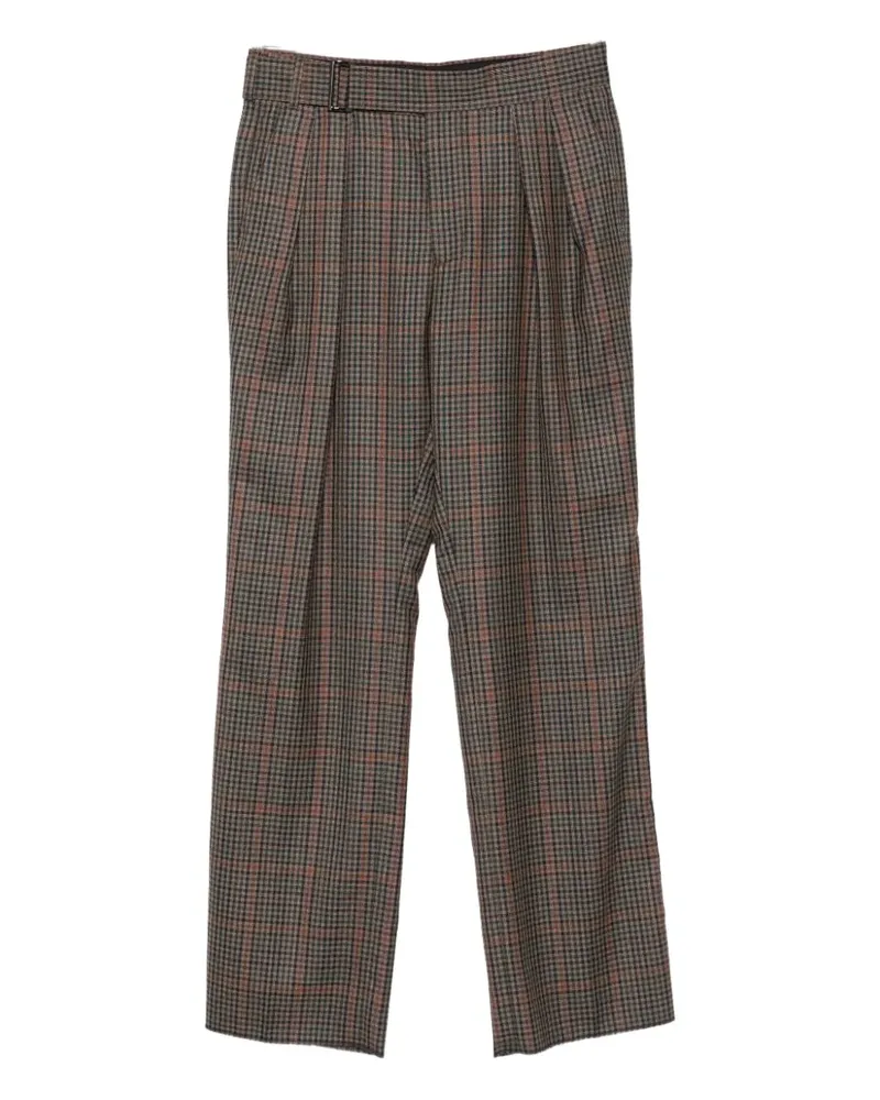 Paul Smith Karierte Bundfaltenhose - Braun Braun