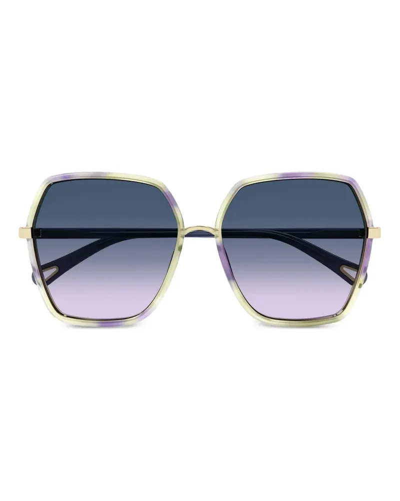 Chloé Sonnenbrille mit geometrischem Gestell - Violett Violett